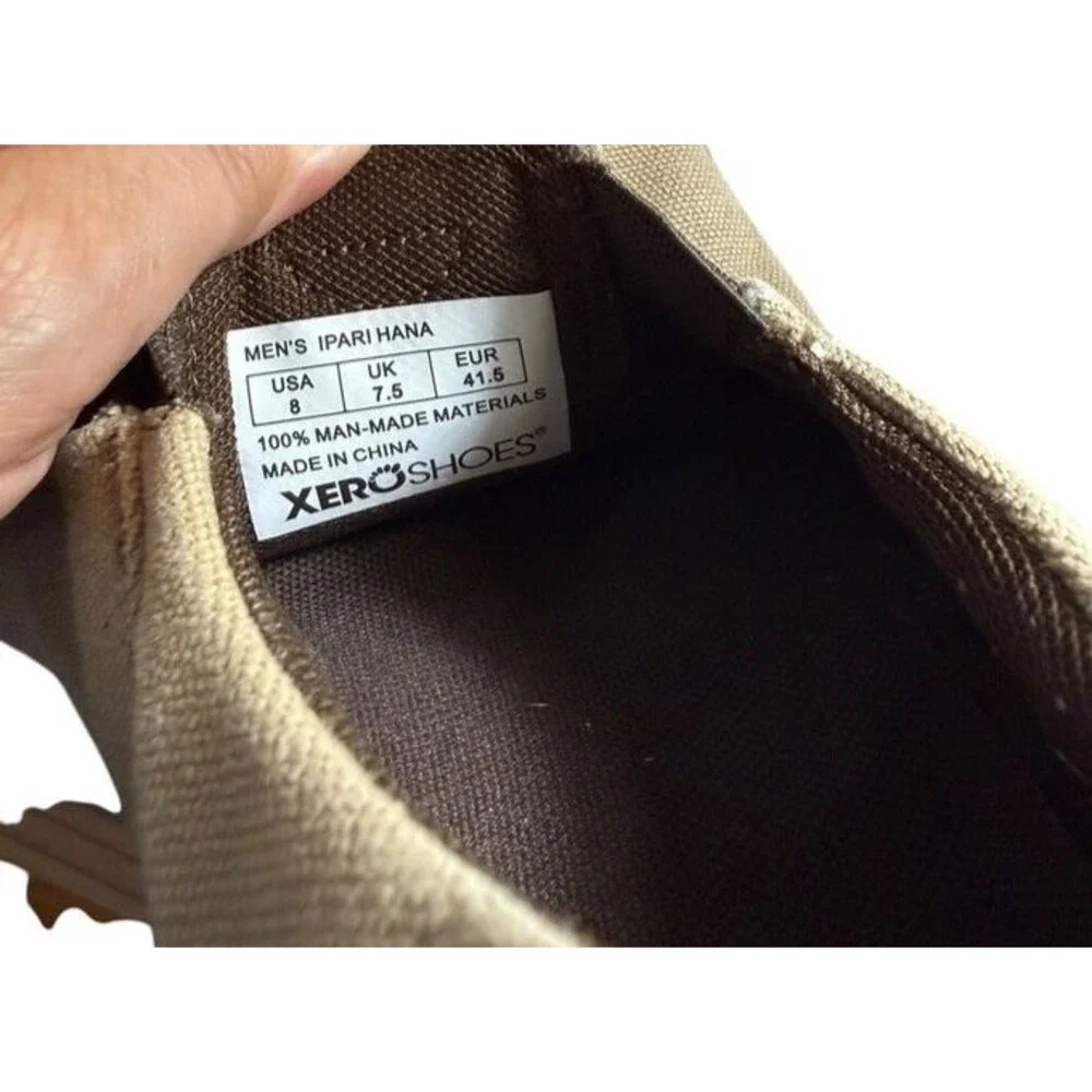 Xero Shoes Hana Shoes Mens Size 8 EU 41.5 Canvas Minimalist Barefoot Comfort